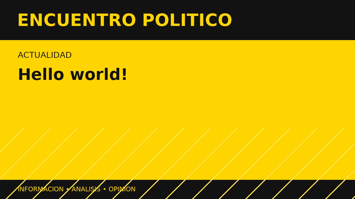 Hello world!