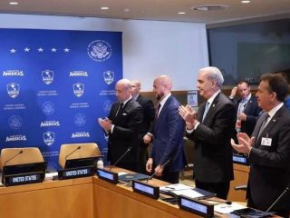 Abinader y Trump en cumbre Escudo de las Américas