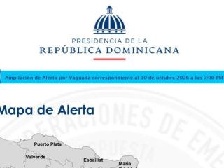 Vaguada mantiene aguaceros y eleva alertas en Gran Santo Domingo